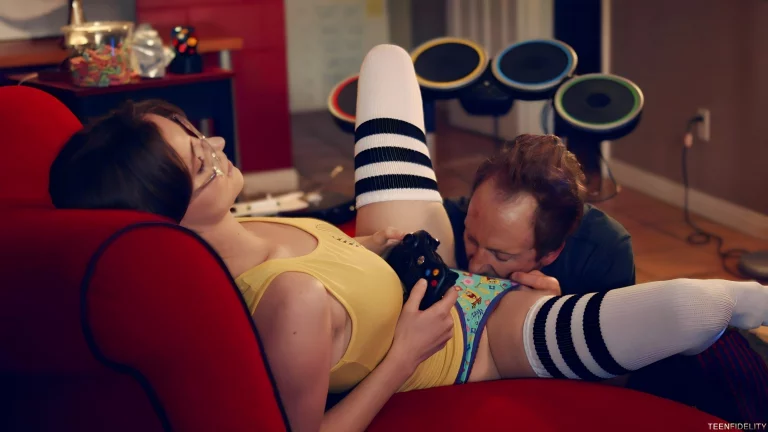 ⁣If Only This Adorable Nerdy Chick Can Stop Playing Video Games Long Enough To Fuck 