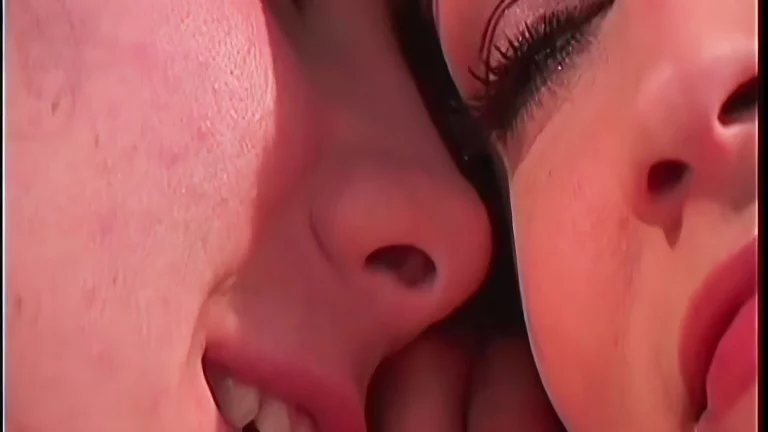 ⁣Lesbian Babes Suck On Each Other Tits On Balcony 
